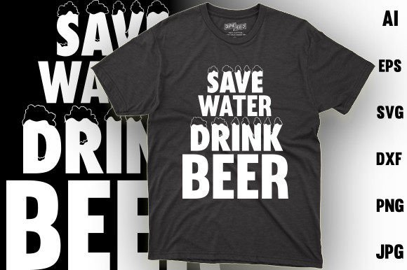 Funny Beer T-shirt Design Graphics and T-Shirt Designs