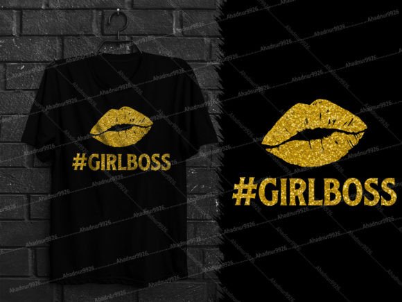 Girls Woman T Shirt girlboss Graphics and T-Shirt Designs