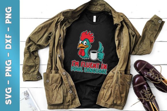 I m Fluent in Fowl Language Funny SVG Graphics and Crafts Review