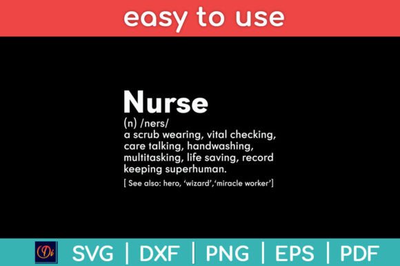 Nurse Definition Funny Svg Design Graphics and Crafts Review