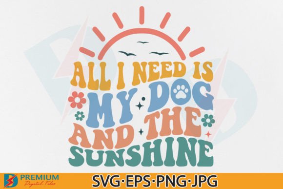 Retro Dog Mom SVG, Funny Dog Saying PNG Graphics and T-Shirt Designs