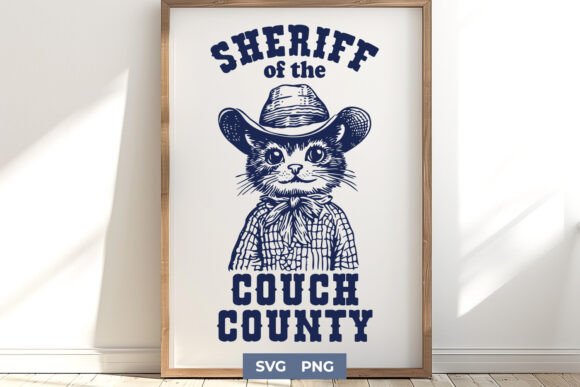 Sheriff of the Couch County Funny SVG Graphics and Crafts